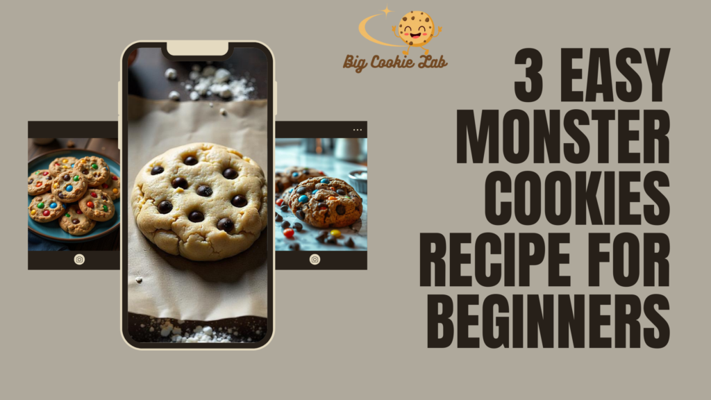 3 Easy Monster Cookies Recipe for Beginners