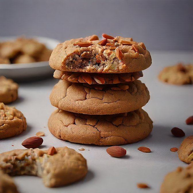 Almond Butter Monster Cookies 3