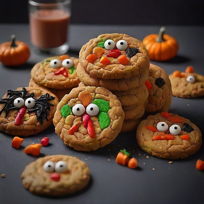 Halloween Monster Cookies 4