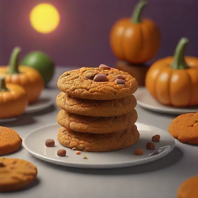 Pumpkin Spice monster cookies 1