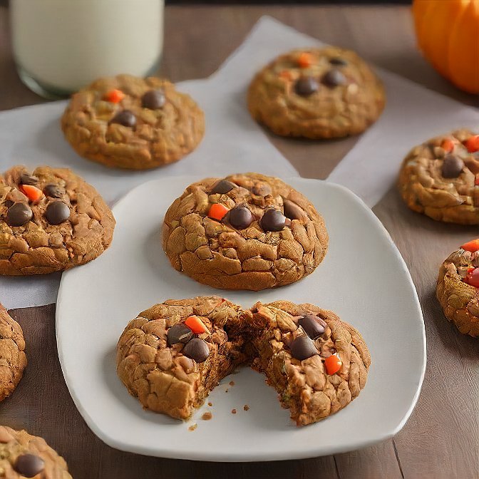 Pumpkin Spice monster cookies 3